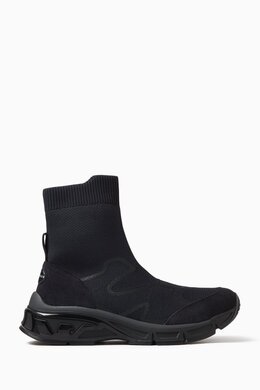 Emporio Armani High-top Sneakers in Sock-knit 217324080_4067