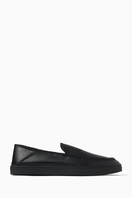 Giorgio Armani Slip-on Sneakers in Leather 216242000_2709