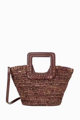 Staud Mini Shirley Bucket Bag in Raffia 217777526_15