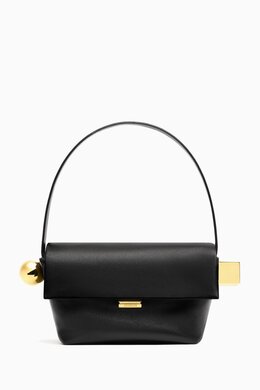 Jacquemus Le Rond Carre Folded Shoulder Bag in Leather 217427073_2709