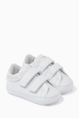 Emporio Armani Eagle Logo Velcro Sneakers in Leather 216282172_23