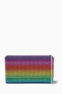 Amina Muaddi Super Mini Paloma Crystal Clutch Bag in Satin 215482685_2709