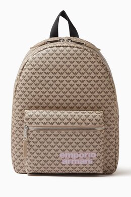 Emporio Armani Logo Backpack in Canvas 218271759_7762