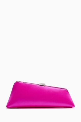 The Attico Long Night Maxi Clutch in Satin 216321790_23