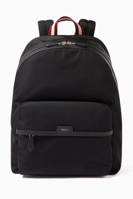 Bally Code Backpack in Nylon & Grained Leather 217200908_13