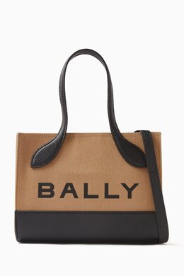 Bally XS Bar Keep on Tote Bag in Cotton & Leather 216562109_179