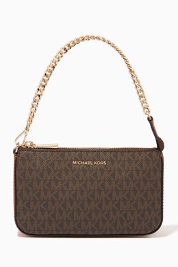 Michael Kors Jet Set Pouchette Shoulder Bag in Coated-canvas 214744258_15