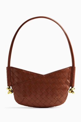 Bottega Veneta Baby Solstice Shoulder Bag in Intrecciato Leather 218169064_15