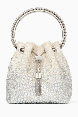 Jimmy Choo Bon Bon Crystal-embellished Bag in Satin 217831969_26