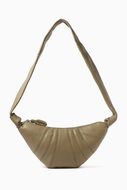 Lemaire Small Croissant Crossbody Bag in Leather 218173709_508