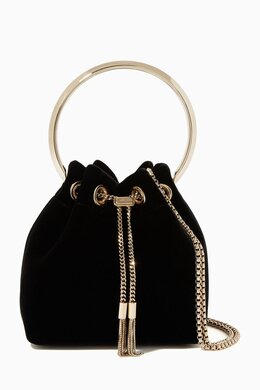 Jimmy Choo Bon Bon Metal Handle Velvet Bag 213282169_13