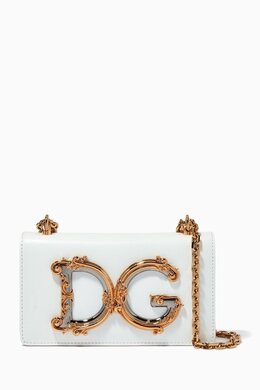 Dolce & Gabbana DG Girl Shoulder Bag In Calfskin Leather 215478724_26