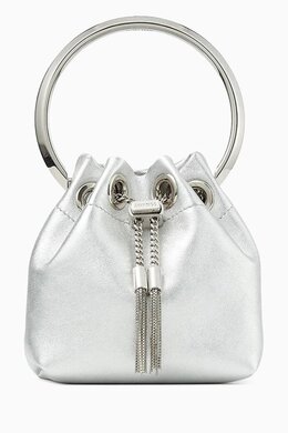 Jimmy Choo Micro Bon Bon Bucket Bag in Metallic Nappa 215322948_247