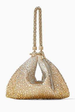 Jimmy Choo Medium Callie Degradé Crystal-embellished Clutch Bag in Satin 215364206_248