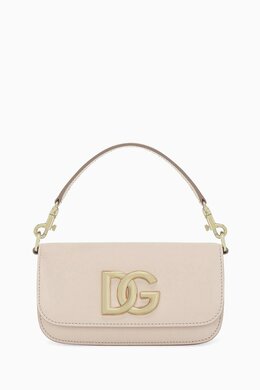 Dolce & Gabbana 3.5 DG Logo Shoulder Bag in Calfskin Leather 216812030_171