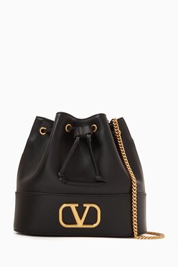 Valentino Garavani VLOGO Signature Mini Bucket Bag in Nappa Leather 217265172_13