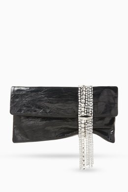 Jimmy Choo Zandra Crystal-embellished Clutch Bag in Patent Leather 217780690_215