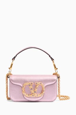Valentino Garavani Small Locò Shoulder Bag in Laminated Calfskin 217775168_17