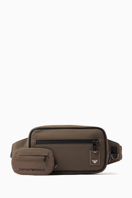 Emporio Armani Eagle Logo Belt Bag in Nylon 217721076_15