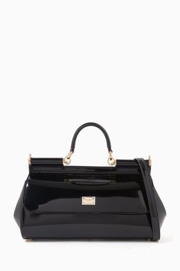 Dolce & Gabbana Sicily Long Medium Top-handle Bag in Polished Leather 215945000_245