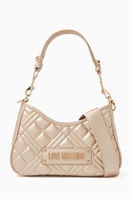 Love Moschino Quilted Shoulder Bag in Faux Leather 217949932_248