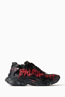 Balenciaga Graffiti Runner Sneakers in Mesh & Nylon 217207194_13