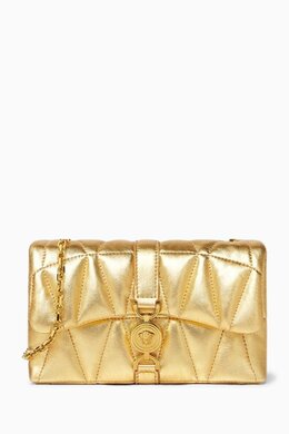 Versace Mini Kleio Quilted Bag in Metallic Leather 218233918_248