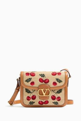 Valentino Garavani 9to5 Shoulder Bag in Jacquard Raffia 218171417_195