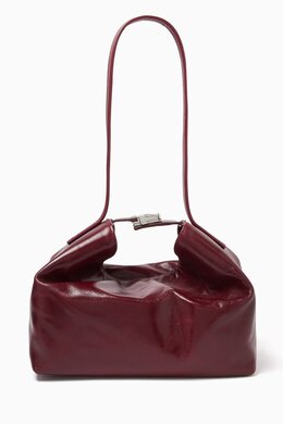 By Far Medium Bea Hobo Shoulder Bag in Creased Leather 218226441_16