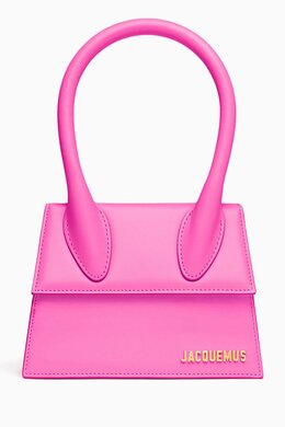 Jacquemus Le Chiquito Moyen Top-handle Bag in Leather 216403498_4539