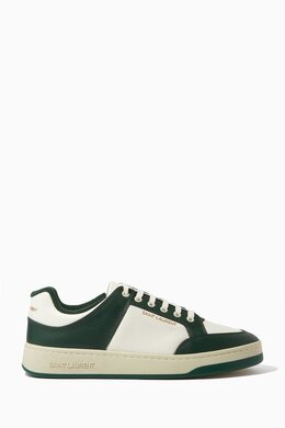 Saint Laurent SL/61 Low-top Sneakers in Smooth & Grained Leather 215473113_26