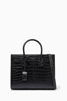 Saint Laurent Sac De Jour Baby Tote Bag In Embossed Croc-embossed Leather 213853859_245