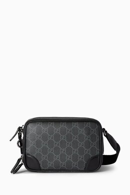 Gucci Super Mini GG Emblem Crossbody Bag in Coated-canvas 218142193_13