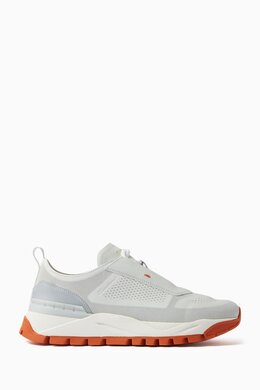Santoni Sneakers in Perforated Leather 217202011_14