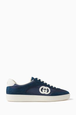 Gucci Interlocking G Sneakers in Suede 217215187_13