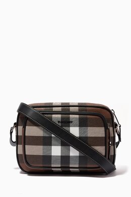 Burberry Paddy Giant Checked Camera Bag in Canvas 214860216_211