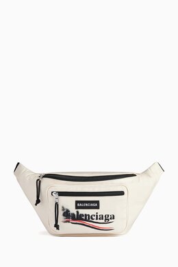 Balenciaga Explorer Political Stencil Belt Bag in Recycled Nylon 217186558_26
