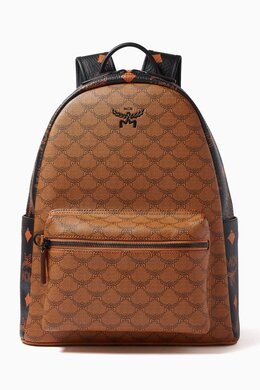 MCM Medium Stark Backpack in Lauretos Monongram Canvas 217362624_15