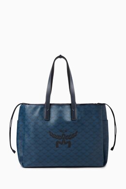 MCM Extra Large Himmel Tote Bag in Lauretos Monogram Canvas 217435301_4067