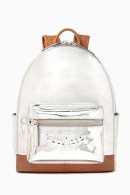 MCM Stark Backpack in Metallic Leather 217563184_247