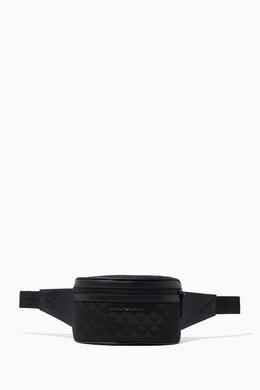 Emporio Armani EA Eagle Belt Bag in Nylon 214137117_2709
