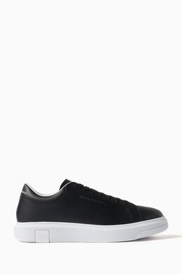 Armani Exchange AE Logo Embossed Sneakers in Leather 215553784_13