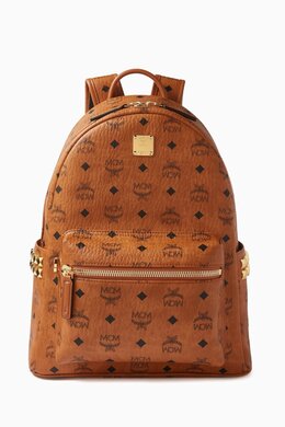 MCM Stark Side Studs Backpack in Visetos Canvas 218156685_7762