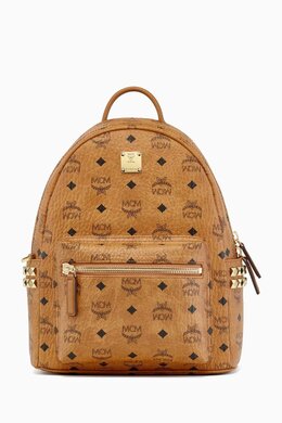 MCM Small Stark Side Studs Backpack in Visetos Canvas 218156684_7762