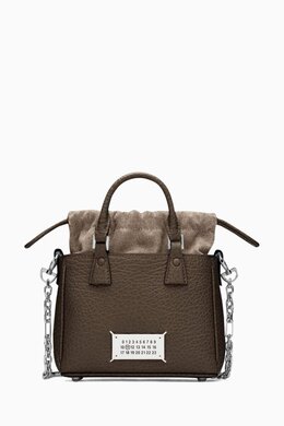Maison Margiela 5AC Horizontal Tote Bag in Leather 217420016_15