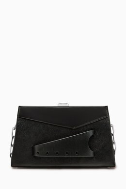 Maison Margiela Small Snatched Clutch Bag in Leather 217886685_13