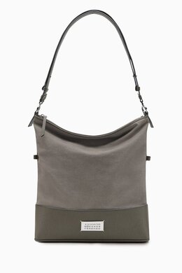 Maison Margiela Medium 5AC Hobo Bag in Cotton & Calf Leather 217887319_19