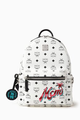 MCM Small Stark VI Backpack in Visetos Canvas 218224952_26