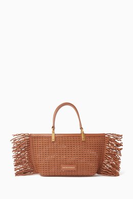 Emporio Armani Small Braided Fringe Tote Bag 217926851_15