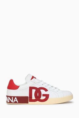 Dolce & Gabbana Portofino Logo Print Sneakers in Nappa 215399536_25